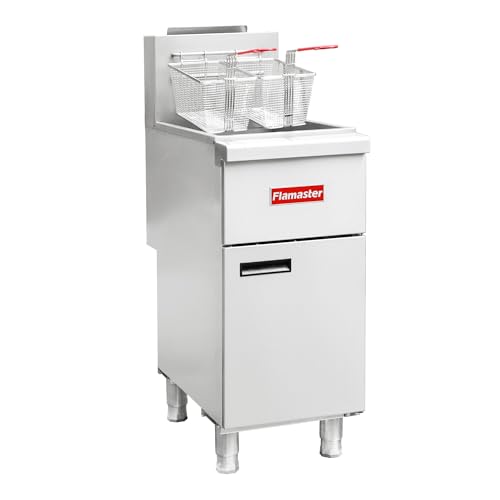 Commercial Deep Fryer with 2 Baskets (Natural Gas 40 lb)