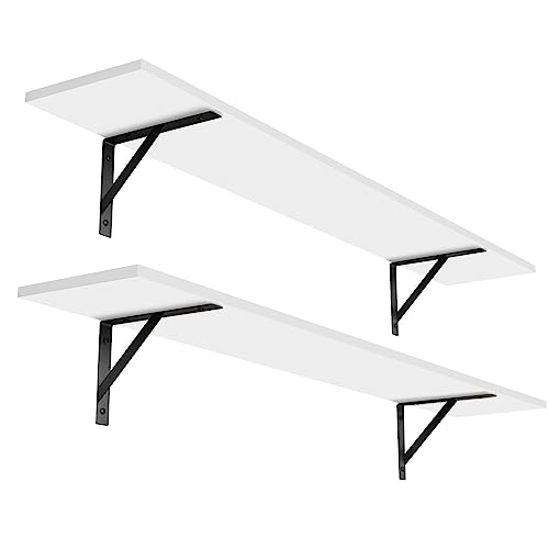 Long Wall Shelves (White / 47.3 Inch)
