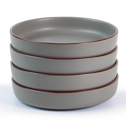 Mercury Pasta Bowls Set of 4 (Dark Gray / 4 pcs)