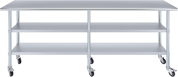 96x18 Heavy Duty Work Table (96" Long x 18" Deep)