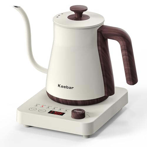 Gooseneck Electric Kettle (White)