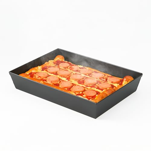 Blue Steel Detroit Pizza Pan 14x10 (Carbon Steel / 14x10x2.5 Inch)