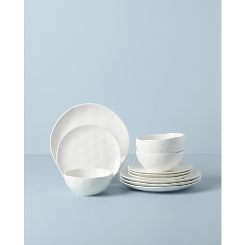 White Bay Colors 12Pc Set (12-Piece Dinnerware Set / White)