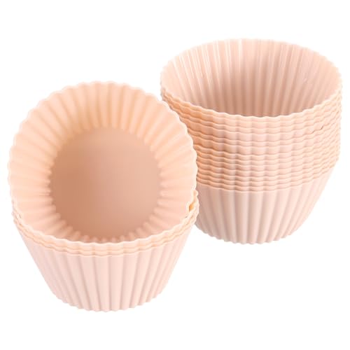 18Pcs Silicone Cupcake Liners (Nordic Pink / 2.8")