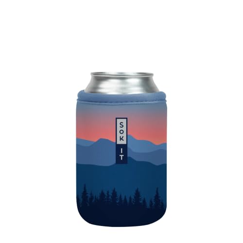 CanSok Sleeve for Beer & Soda Insulated Neoprene Cover (Blue Ridge / 12oz Can Sleeve)