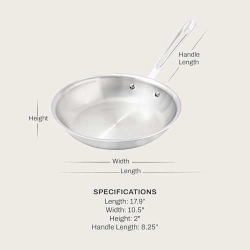 D3 Stainless Steel 10" Fry Pan (10 inch)