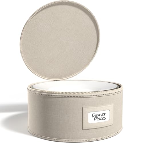 China Storage Containers (Beige / Dinner Plate Storage)