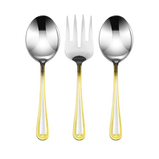 Venezia Collection Gold Flatware Serving Set for 12 (Madison)