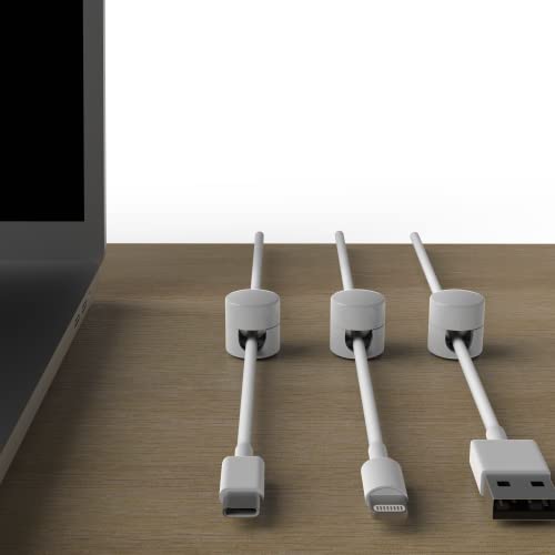 Cable Anchors for Desk Organization White
