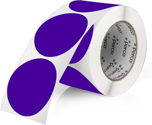 Purple Round Circle Dot Sticker 3 (Purple / 3 Inch)