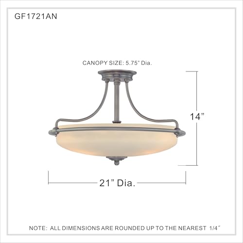 Griffin 21" Semi (21" W / Antique Nickel)