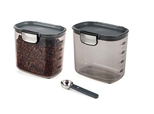 International ProKeeper+ Clear Plastic Airtight Food Baker's Kitchen Storage Organization Container Canister Set with Magnetic Accessories (2- Piece Set)