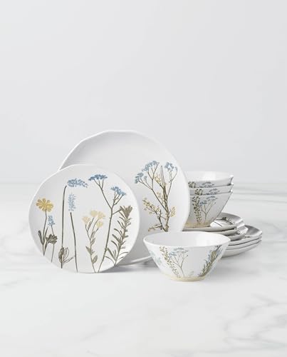 Wildflowers Stoneware 12 (12-Piece Dinnerware Set)