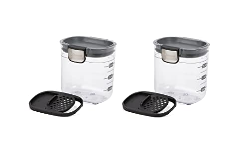 PKS 401 1.5 Cup Mini Prokeeper+ Airtight Silicone Seal Storage Container Great For Spices & Baking Acessories (2- Piece)