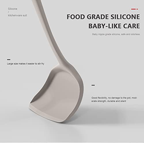 Silicone Cooking Utensils Set (Khaki)