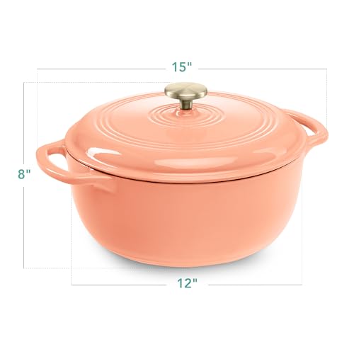 7.5 Quart Enamel Cast (Peach Sorbet / 7.5qt Round)