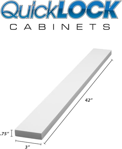 Quicklock RTA (.75"D x 3"W x 42"H Filler / Pure White)