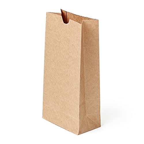 Bag Tek 2 LB Disposable Lunch Bags 100 Sturdy Take Out Bags (2 lb / Kraft)