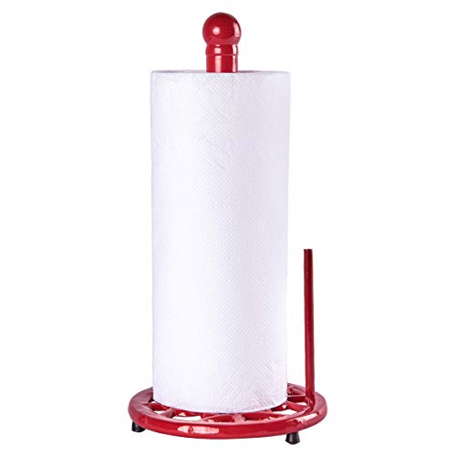 Cast Iron Paper Towel Holder (Red)