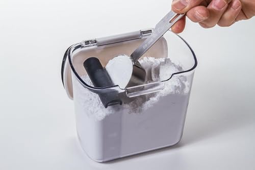 1 Quart Airtight Powdered Sugar Storage Container (1 Piece / Grey)