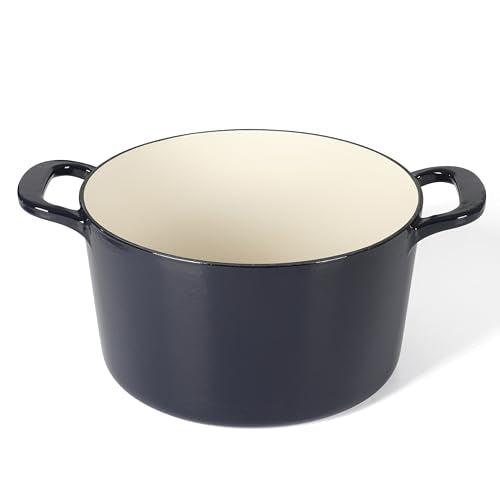 Gatwick 7 QT Enamel Cast Iron Dutch Oven (Navy Blue / 7-Quart)