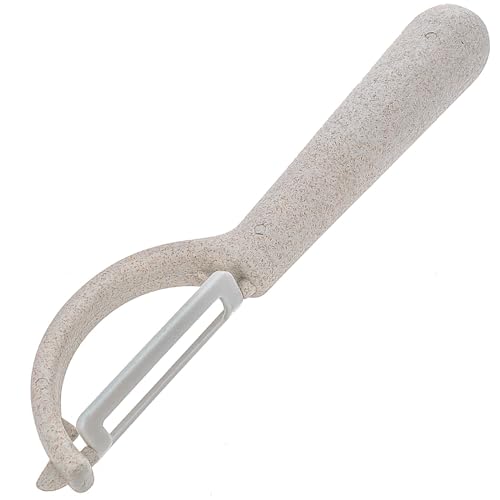 Wheat Straw Vegetable Peeler with Ceramic Blade (Ceramic Vegetable Peeler / Cream)