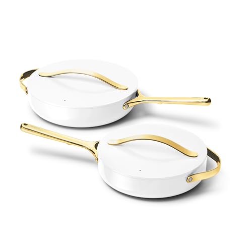 4 Piece Sauté Pan Duo with Lids (White)