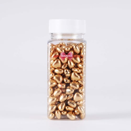 Gold Heart Shapes Sprinkles (4.58 Ounce)