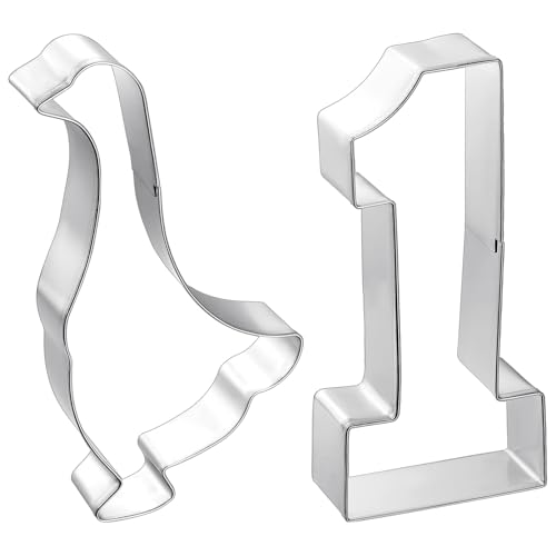 2 Pcs 5 Inch One Silly Goose Party Supplies Goose Cookie Cutter (Goose)