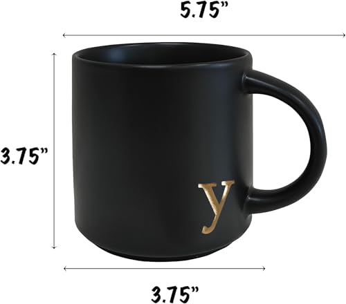 Black Ceramic Coffee Mug (Black-Y)