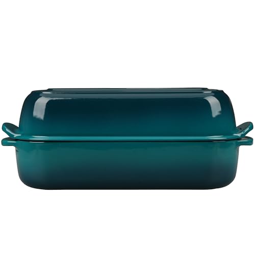 Enameled Cast Iron Loaf Pan with Lid