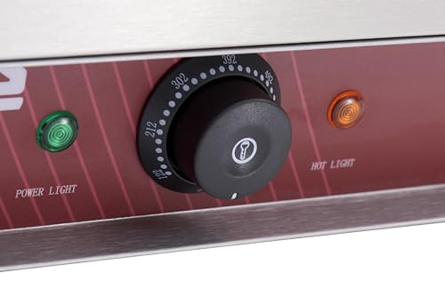 Commercial Electric Panini Sandwich Grill with Smooth Plates (Medium w/ Smooth Plates)