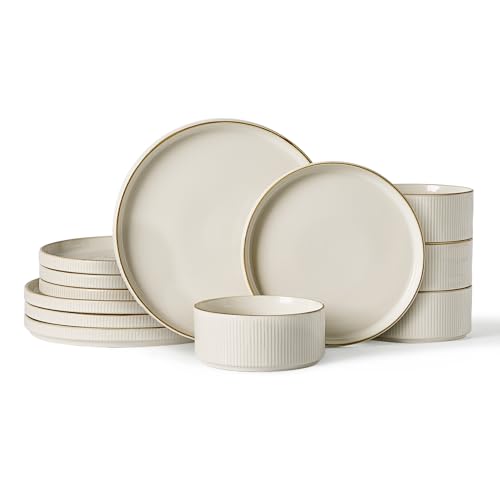 Star Stoneware Dinnerware Sets (White)