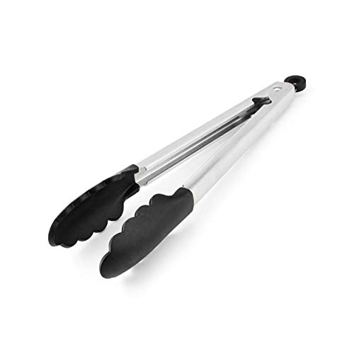 Silicone Tipped Stainless Steel Tongs