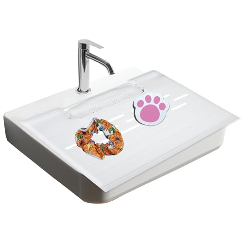 White Foldable Sink Cover