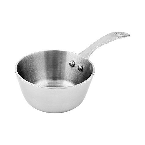 7 Inch x 3.4 Inch Small Saucepan 1 Round Small Pot For Cooking (Stainless Steel / Sauce Pan)