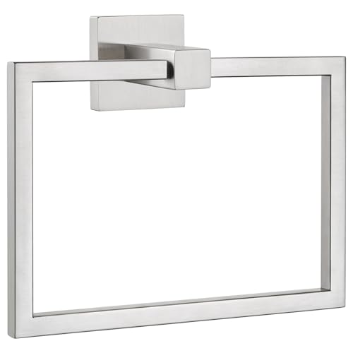 Square Towel Ring for Bathroom (Brushed Nickel)