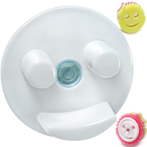 BeraTek Scrub Daddy Caddy Organizer for Sink (White 1 Pack)