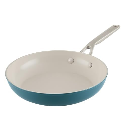 Hard Anodized Ceramic Induction Nonstick Cookware Frying Pan (Agave / 10-Inch)