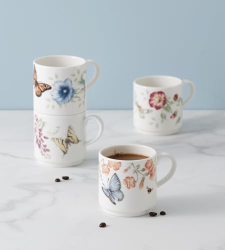 890451 Butterfly Meadow 4 (Stacking Mugs, Set of 4)