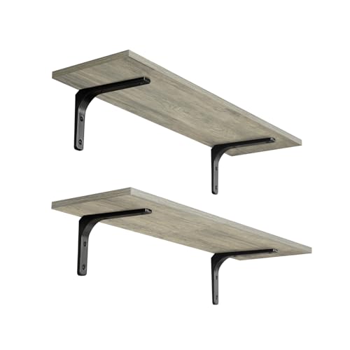 Long Wall Shelves (Grey Wash / 23.6 Inch)