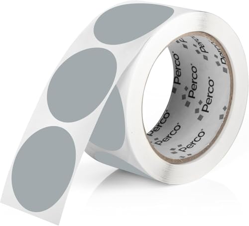 Grey Round Circle Dot Sticker 2 (Grey / 2 Inch)