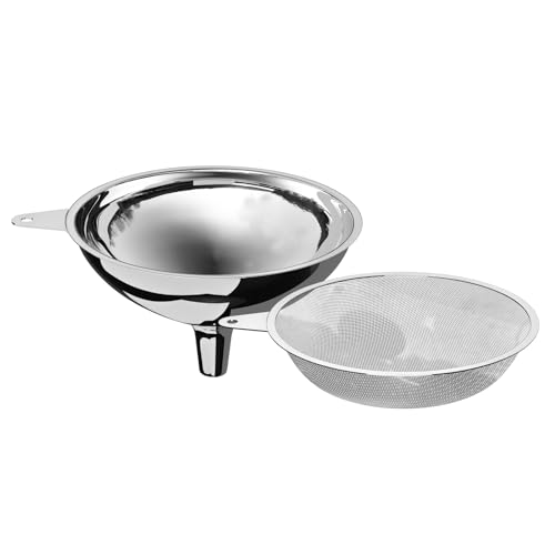 Stainless Steel Large Funnel with Filter