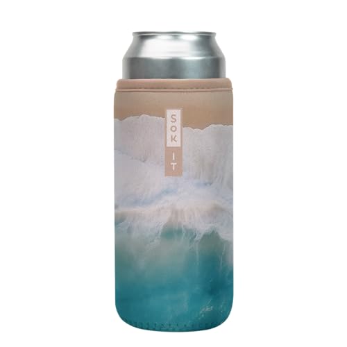 CanSok Sleeve for Beer & Soda Insulated Neoprene Cover (Ay, Bay Bay! / 25oz Can Sleeve)