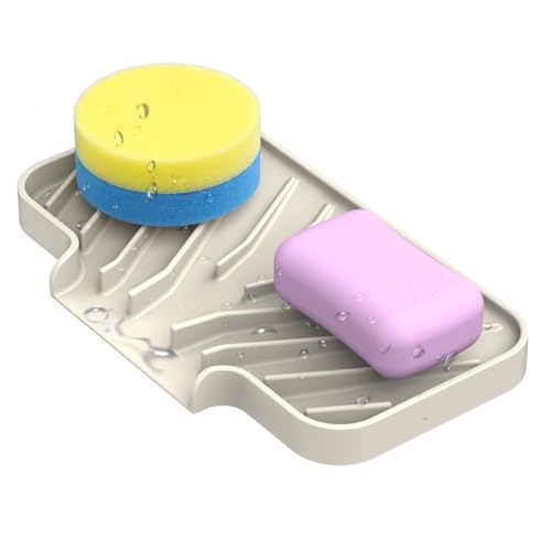 Sponge Holder for Kitchen Sink (Cream / 8"x 4")