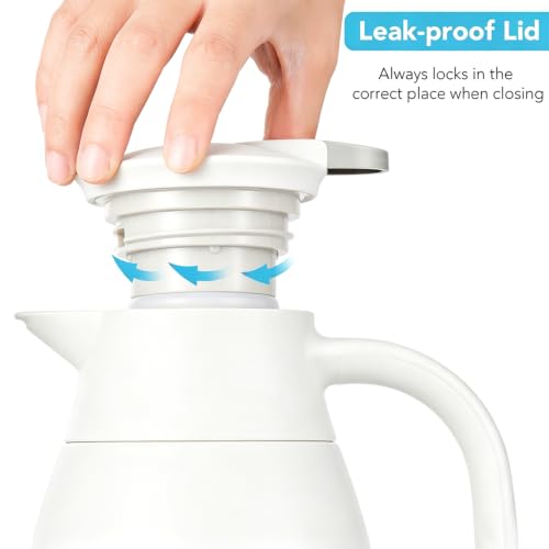 68 Oz Thermal Coffee Carafe (White / 68 Ounces)