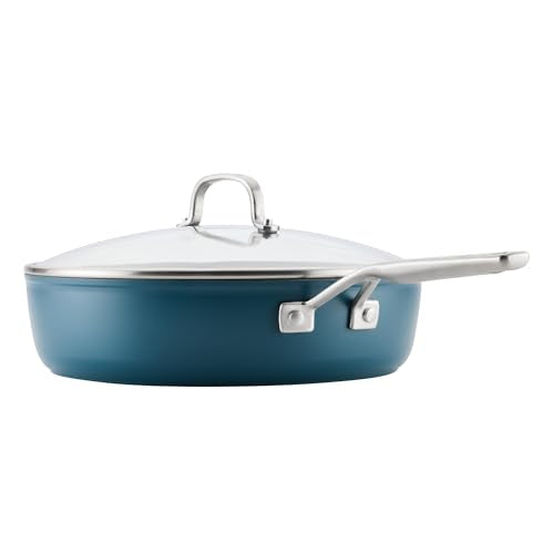 Hard Anodized Ceramic Induction Nonstick Cookware Saute Pan (5-Quart)