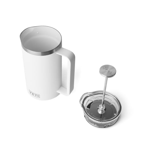 Rambler 34 oz. French Press Coffee Maker (34 Ounce / White)