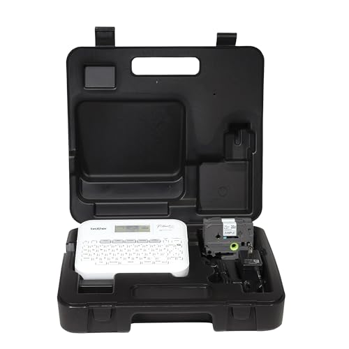 P-Touch PT-D410VP Home / Office Advanced Label Maker | Connect via USB to Create and Print on TZe Label Tapes up to ~3/4 inch (Standard / PTD410 + Carrying Case and Additional Tape)