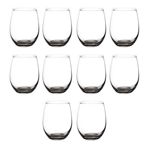 Stemless Wine Glasses in Bulk by ARC Perfection (10 Count)
